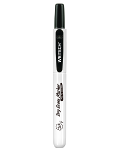 WRITECH טוש ללוח מחיק עם לחצן - שחור
