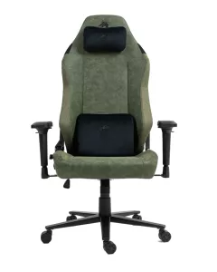 כיסא עבודה DRAGON ALPINE D.C. ירוק צבאי, שילוב בד ודמוי עור