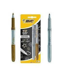 טוש BIC כסף וזהב