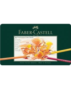 Faber Castell סט  36 עפרונות Polychromos קופסת מתכת