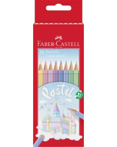 Faber Castell סט 12 עפרונות צבעוניים גווני פסטל
