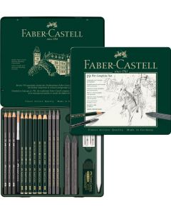 Faber Castell סט 19 עפרונות משולב Pitt Graphite