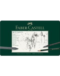 Faber Castell סט 26 עפרונות רישום משולב Pitt Graphite