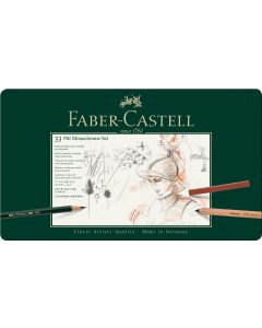Faber Castell סט 33 עפרונות רישום משולב Pitt MonOchreome