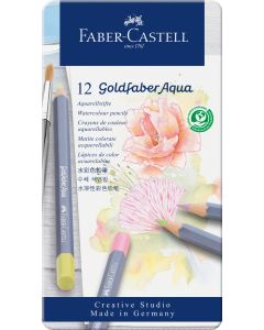 Faber Castell - סט 12 עפרונות מים Goldfaber גוון:פסטל