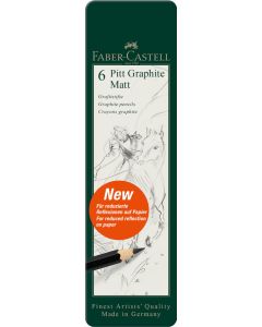 Faber Castell סט 6 עפרונות מט 2B-12B