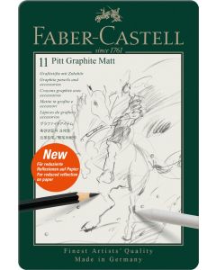 Faber Castell סט 11 עפרונות גרפיט מט