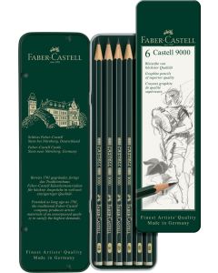 Faber Castell עפרון - סט 6 יח', Castell 9000