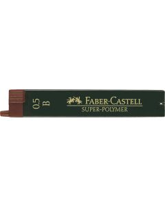 Faber Castell עופרת - 12 יח' במארז, Super Polymer B עובי 0.5 ממ,