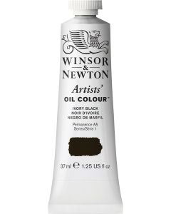Winsor & Newton צבע שמן ארטיסט 37 מ"ל Ivory Black מספר גוון:W0331 סריה 1
