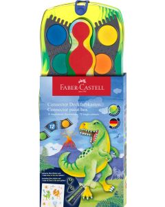 סט 12 צבעי מים דינוזאור Faber Castell