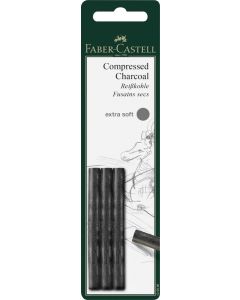 Faber Castell - סט 3 יח' פחם  EXTRA SOFT