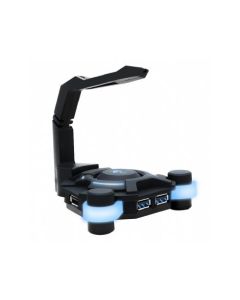 עכבר DRAGON CHORD MANGER+USBHUB כחול