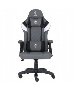 כיסא גיימינג דמוי עור (PU) צבע אפור ולבן  DRAGON ACE PRO