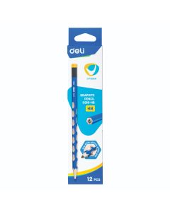 עפרון גריפ עם מחק 1/12 EC016-HB deli