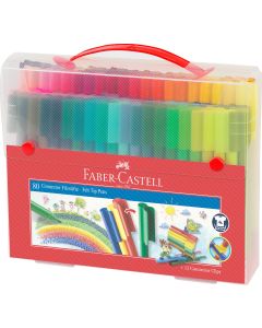Faber Castell סט 80 טושים ניתנים לחיבור סדרה אדומה