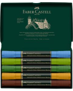 טוש הדגשה מים דו-צדדי 5 יח Faber Castell A.D?rer גוון plein