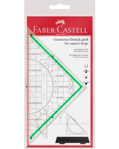 Faber Castell סרגל משולש 20 ס"מ + ידית