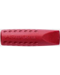 Faber Castell זוג מחקים לראש עפרון Grip 2001 גוון : אדום ואפור/ כחול ואפור