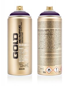 Montana Cans ספריי צבע - Montana Gold 400 מ"ל מס' גוון: 4260 שם גוון: Black Purple