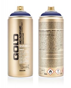 Montana Cans ספריי צבע - Montana Gold 400 מ"ל מס גוון: 4170 שם גוון: Blue Velvet