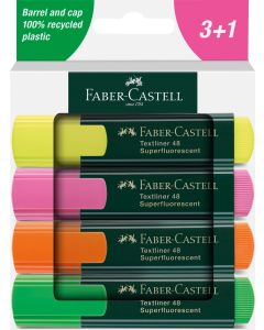 סט 4 מרקרים Faber Castell