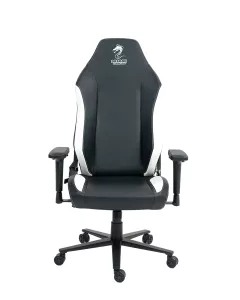 כיסא עבודה DRAGON ALPINE D.C. דמוי עור שחור/לבן