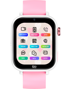 שעון חכם לילדים KIDI 360 כולל GPS מובנה צבע ורוד