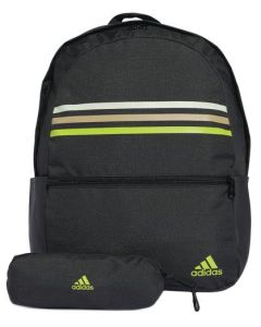 תיק ADIDAS שחור פס ירוק