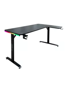 שולחן גיימינג פינתי DRAGON RGB ימין 160X100 ס"מ שחור