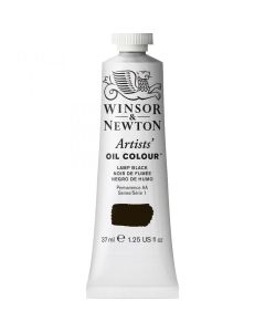 Winsor & Newton צבע שמן ארטיסט 37 מ"ל Lamp Black מספר גוון:W0337 סריה 1