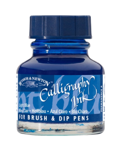 Winsor & Newton דיו -סריה 1 30 מ"ל לקליגרפיה שם גוון: Light Blue מס גוון: W0350