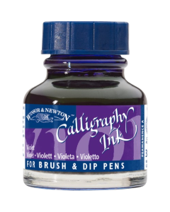 Winsor & Newton דיו -סריה 1, W0688
 30 מ"ל לקליגרפיה שם גוון: Violet מס' גוון: