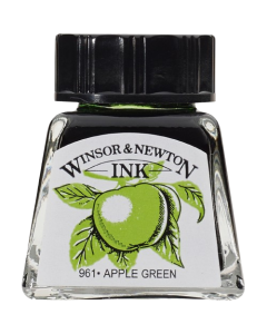 Winsor & Newton דיו - 1 סריה 14 מ"ל שם גוון: Apple Green מס גוון: W0011