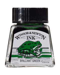 Winsor & Newton דיו - סריה 1 14 מ"ל שם גוון: Brill Green מס גוון: W0046