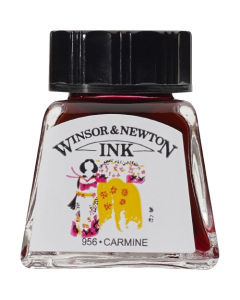 Winsor & Newton דיו - סריה 1, 14 מ"ל שם גוון: Carmine מס' גוון: W0127