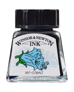 Winsor & Newton דיו - סריה 1, 14 מ"ל שם גוון: Cobalt מס' גוון: W0176