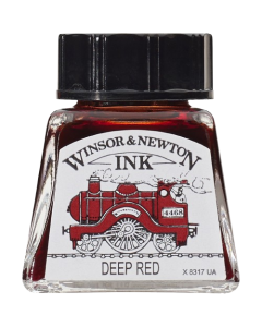 Winsor & Newton דיו - סריה 1 14 מ"ל שם גוון: Deep Red מס גוון: W0227