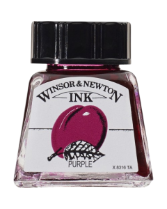 Winsor & Newton דיו - סריה 1 14 מ"ל שם גוון: Purple מס גוון: W0542