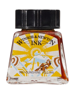 Winsor & Newton דיו - סריה 1 14 מ"ל שם גוון: Sunshine Yellow מס גוון: W0633