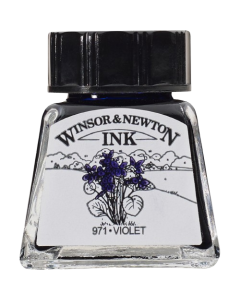 Winsor & Newton דיו - סריה 1, 14 מ"ל שם גוון: Violet מס' גוון: W0688