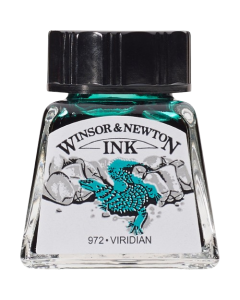 Winsor & Newton דיו - סריה 1 14 מ"ל שם גוון: VIRIDIAN מס גוון: W0692