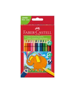 Faber Castell עפרון צבעוני - סט 12 יח JUMBO אדומה