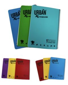 מחברת ספירל URBAN  נושא 1 שורה חב-3