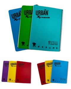 מחברת ספירל URBAN  נושא 1 משובץ חב-3