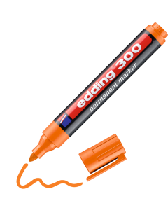 EDDING טוש פרמננט 300 ראש עגול 1.5-3 מ"מ כתום
