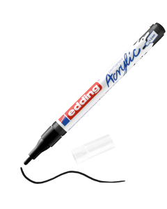 EDDING טוש אקריליק ראש עגול 1-2 מ"מ גוון black