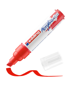 EDDING טוש אקריליק ראש קטום 5-10 מ"מ גוון traffic red