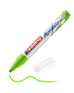 EDDING טוש אקריליק ראש עגול 2-3 מ"מ גוון yellow green