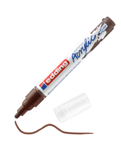 EDDING טוש אקריליק ראש עגול 2-3 מ"מ גוון chocolate brown
